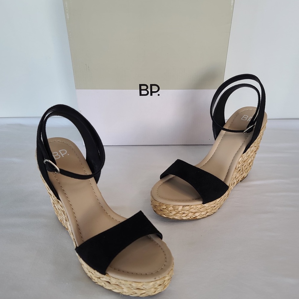 B.P Ginny Espadrille Ankle Strap Wedge Sandal.